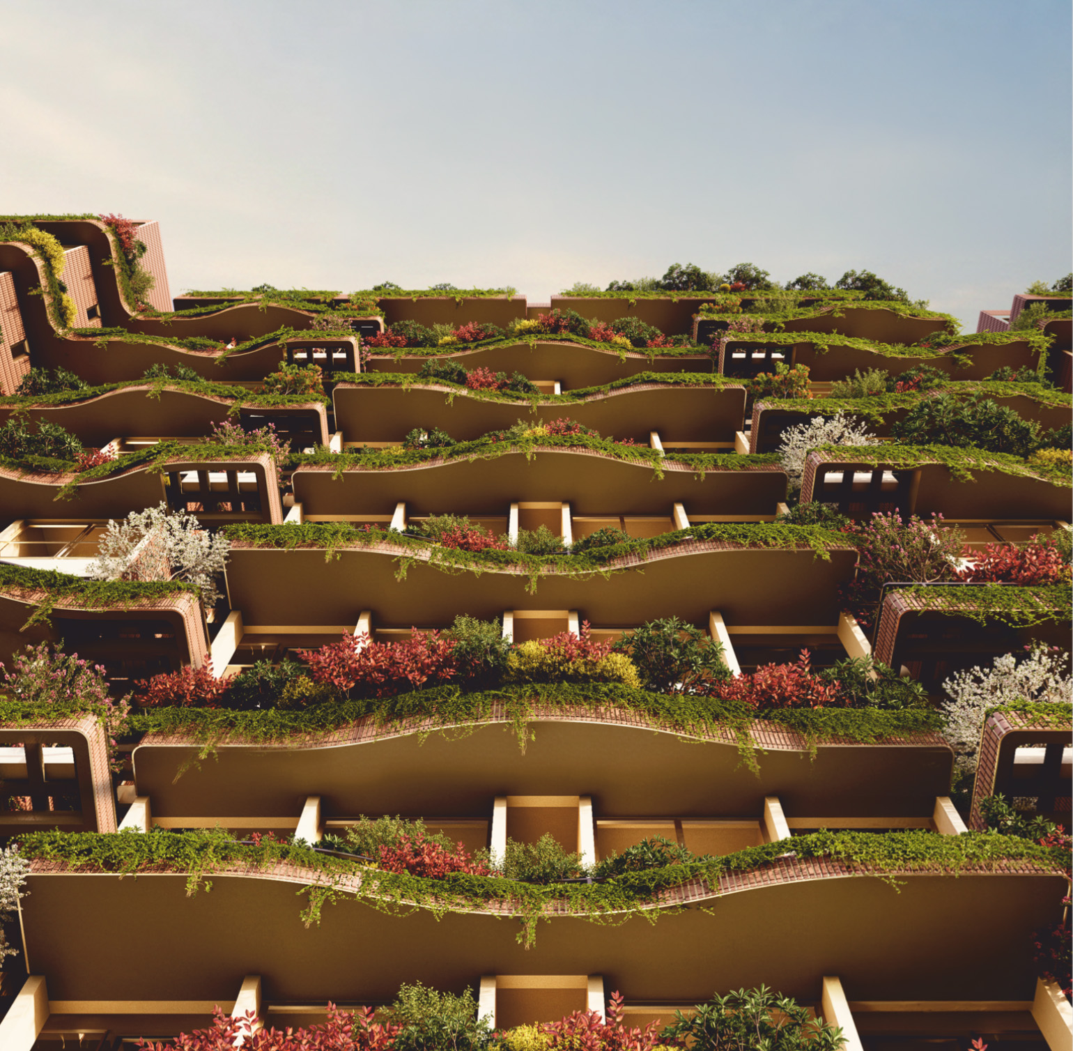 Graviti green residential facade